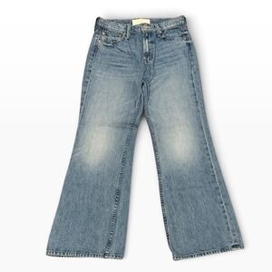 MOTHER Light Blue Wide Leg Flare Jeans